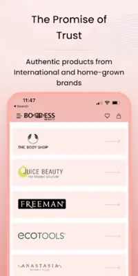 Boddess Beauty Shopping App android App screenshot 2